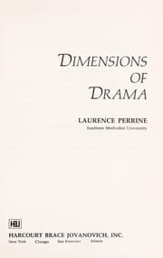 Tapa de Dimensions of drama
