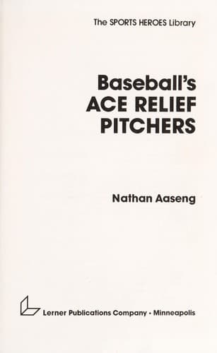 Tapa de Baseball's ace relief pitchers