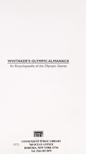 Tapa de Whitaker's Olympic almanack