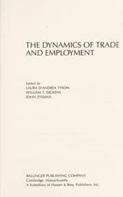 Tapa de The Dynamics of trade and employment