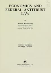 Tapa de Economics and federal antitrust law