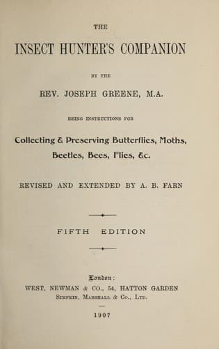 Tapa de The insect hunter's companion