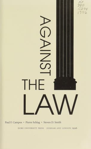 Tapa de Against the law
