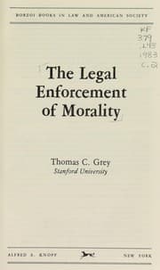 Tapa de The Legal enforcement of morality