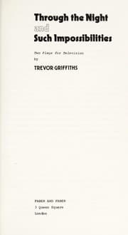Tapa de Through the night and Such impossibilities