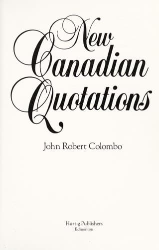 Tapa de New Canadian quotations
