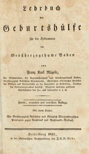 Tapa de Lehrbuch der Geburtshülfe für die Hebammen im Grossherzogthume Baden