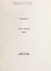 Tapa de Law and society