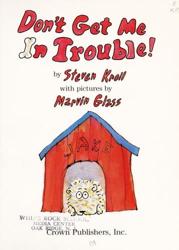 Tapa de Don't get me in trouble!