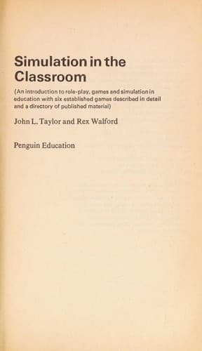 Tapa de Simulation in the classroom