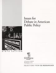 Tapa de Issues for debate in American public policy