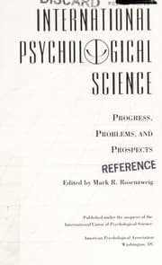 Tapa de International psychological science