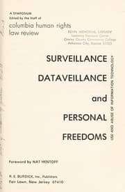 Tapa de Surveillance, dataveillance, and personal freedoms