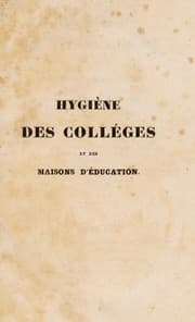 Tapa de Hygiène des colléges et des maisons d'éducation