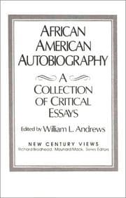 Tapa de African American autobiography