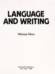 Tapa de Language and writing