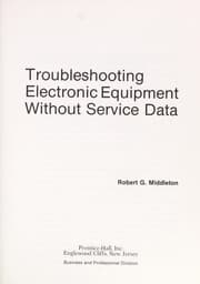 Tapa de Troubleshooting electronic equipment without service data