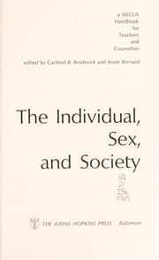 Tapa de The individual, sex and society