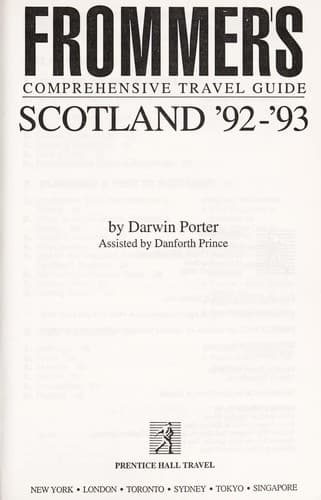 Tapa de Frommer's Scotland