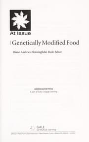 Tapa de Genetically modified food