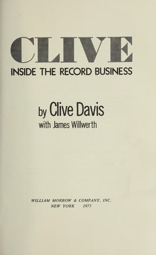 Tapa de Clive: inside the record business