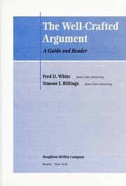 Tapa de The well-crafted argument