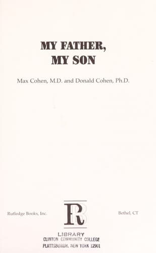 Tapa de My father, my son