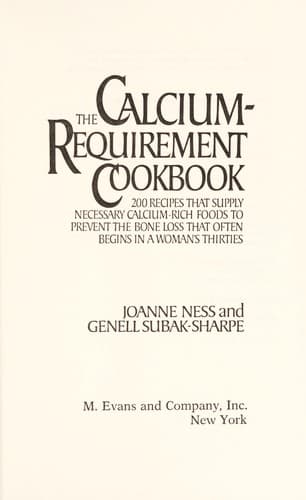 Tapa de The calcium-requirement cookbook