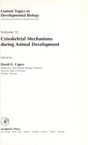Tapa de Cytoskeletal Mechanisms During Animal Development (Current Topics in Developmental Biology)