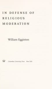 Tapa de In defense of religious moderation