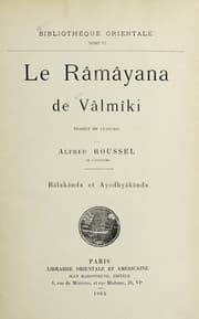 Tapa de Le Râmâyana de Vâlmîki