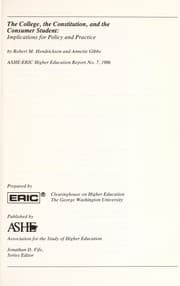 Tapa de The college, the Constitution, and the consumer student