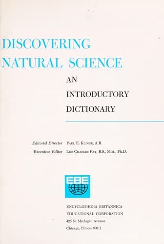 Tapa de Discovering natural science