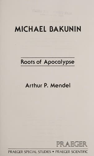 Tapa de Michael Bakunin