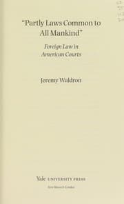 Tapa de "Partly laws common to all mankind"