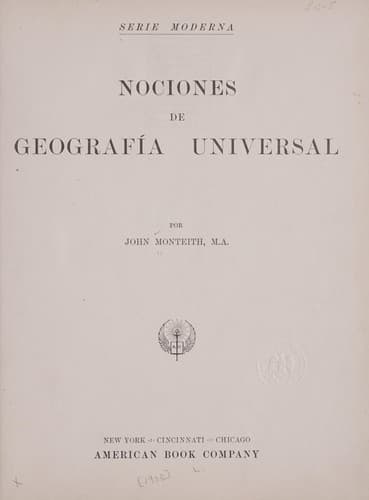 Tapa de Nociones de geografia universal