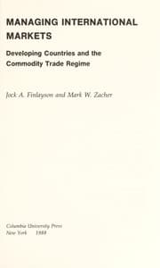 Tapa de Managing international markets
