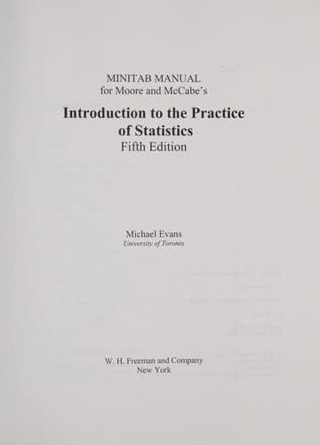 Tapa de Minitab Manual for Ips