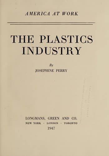 Tapa de The plastics industry