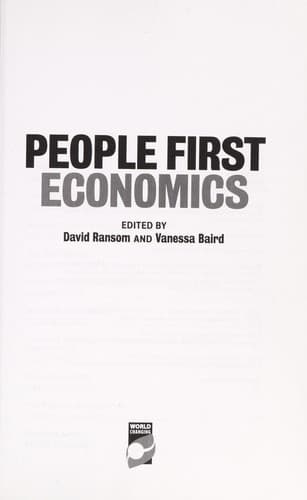Tapa de People first economics