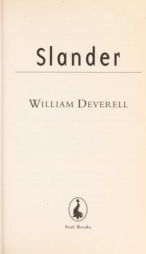 Tapa de Slander