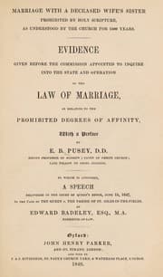 Tapa de Marriage with a deceased wife's sister prohibited by Holy Scripture ...