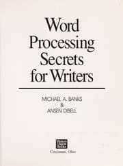 Tapa de Word processing secrets for writers