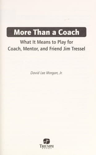 Tapa de More than a coach