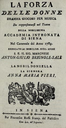 Tapa de La forza delle donne