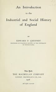 Tapa de An introduction to the industrial and social history of England