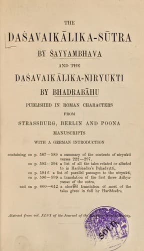 Tapa de Daśavaikālika-sūtra