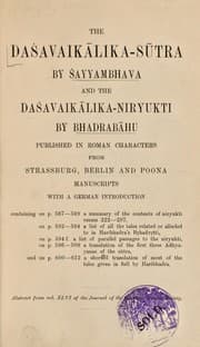 Tapa de Daśavaikālika-sūtra
