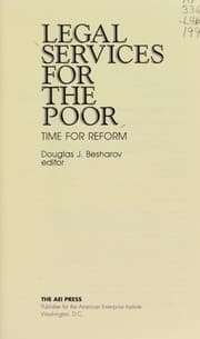 Tapa de Legal services for the poor