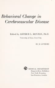 Tapa de Behavioral change in cerebrovascular disease